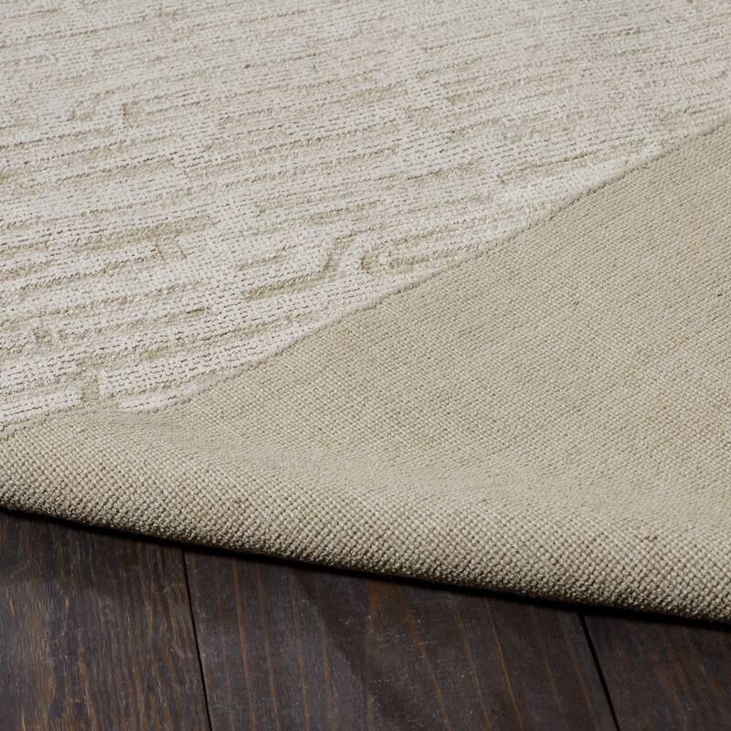 Handmade Linear Pattern Area Rug