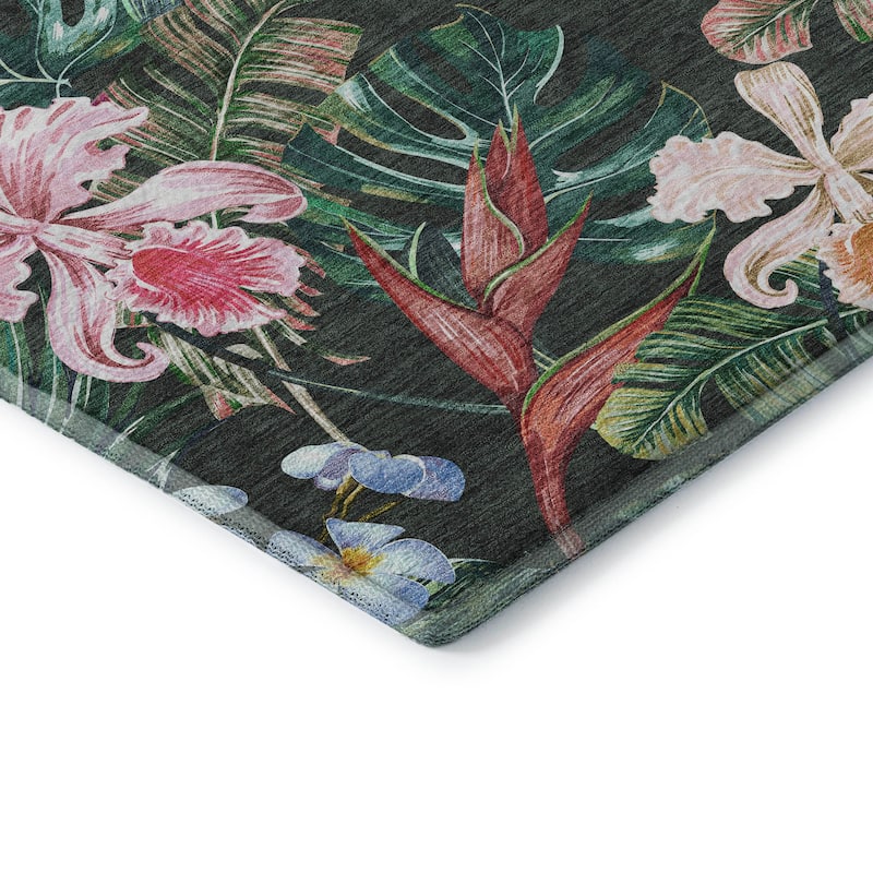 Premium Washable Super Soft Tropical Garden Mayfield Rug