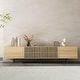 preview thumbnail 33 of 36, Stylish mid-century modern TV stand for up to 80" TVs. Ample storage for media devices, cable management. easy assembly.