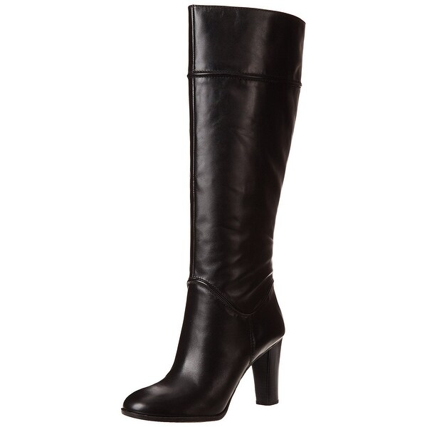 Enzo Angiolini Womens Sabyl Leather Almond Toe Knee High Fashion Boots