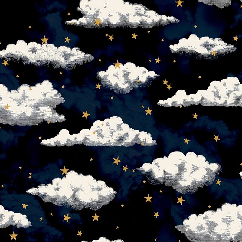 Arthouse Zeno Navy Starry Skies Wallpaper