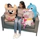 preview thumbnail 5 of 3, Shamzees: Shark - Blue - Plush Pillow Cover, Soft Huggable Animal Character