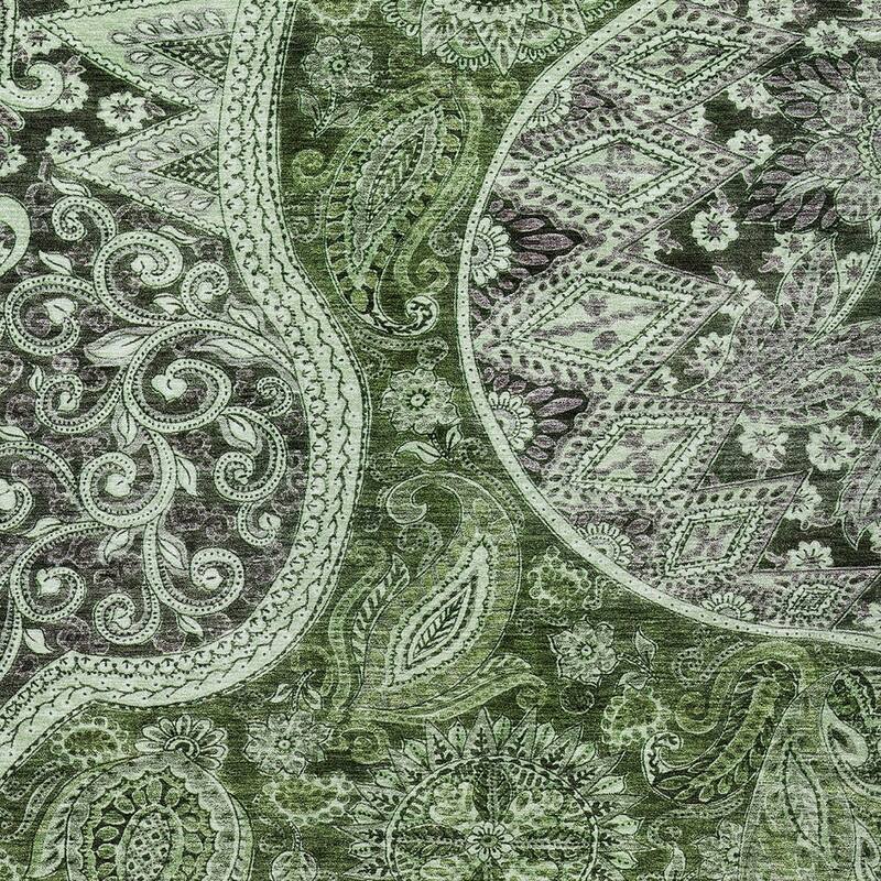 HomeRoots Floral Medallion Transitional Rectangle Outdoor Rug