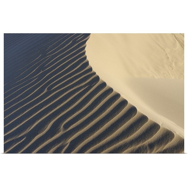 "Ripples in Sand Dunes at Beach near Cadiz, Costa De La Luz, Andalusia, Spain" Poster Print