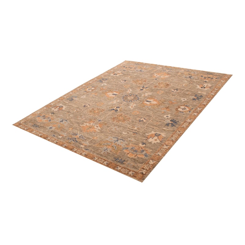ECARPETGALLERY Hand-knotted Jules Serapi Taupe Wool Rug - 9'2 x 11'11