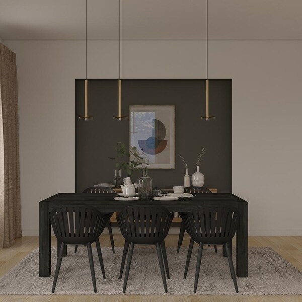 Black and gray dining room hotsell set