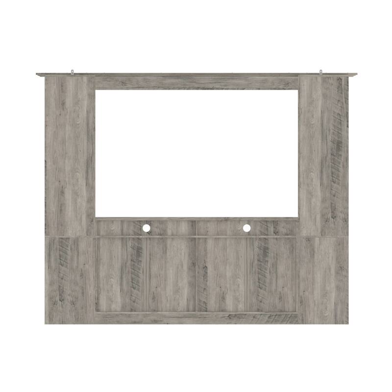 Entertainment Center for 70 Inch TV, Large Media Console with Storage Cabinets Farmhouse TV Wall Unit