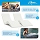 preview thumbnail 3 of 34, Aqua Outdoors In-Pool Chaise Lounge Chairs for 0-9 In. of Water - All Weather Resistant, No Plugs/Tools Needed - (Set of 2)