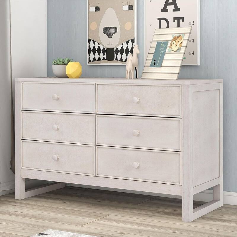 47.8" L Rustic Wooden Dresser Chest of Drawers for Bedroom