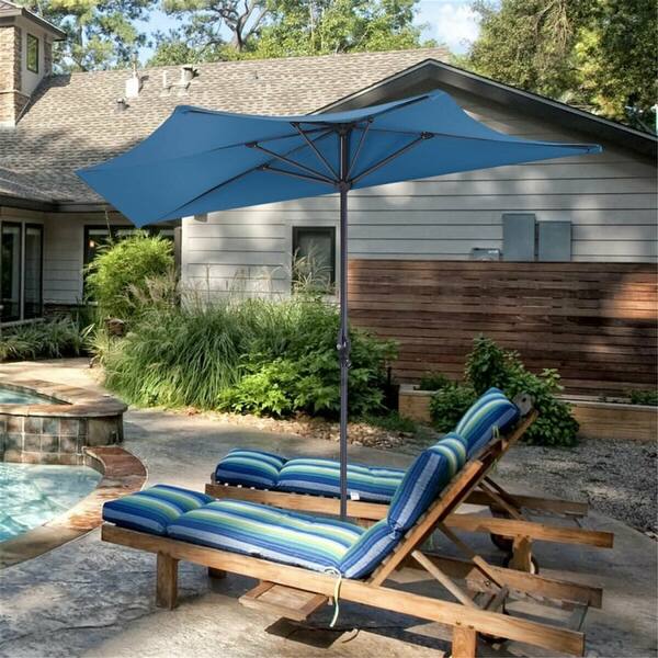 better half patio umbrella Qidvol Rectangle Outdoor Half Umbrellas with Base for Balcony, Table, Garden, Deck, Porch, Rectangular Canopy 6ft/8ft, Height Adjustable (Color : Green, Size : Small) : Patio, Lawn The playful double Pure Garden 9ft Half Umbrella