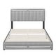 Sleep Sync Boston Faux Leather Platform Bed - Overstock - 33211403
