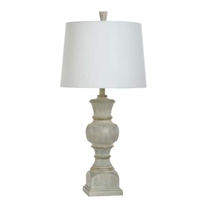 Arden Polyresin Table Lamp - Linen Shade
