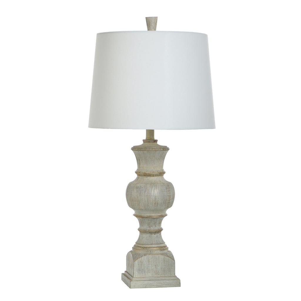 Arden Polyresin Table Lamp - Linen Shade