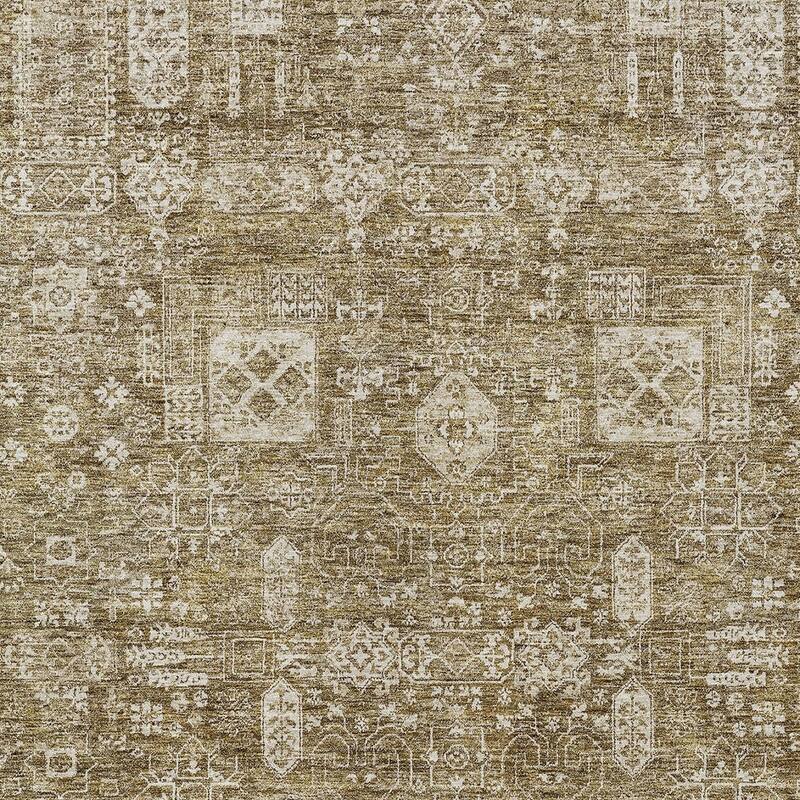 HomeRoots Oriental Transitional Rectangle Outdoor Rug