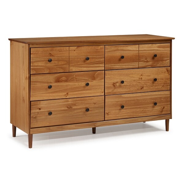 Delacora WE-BDR6DDDR Franklin County 18" Wide Eight Drawer Plastic and Wood Standard Dresser