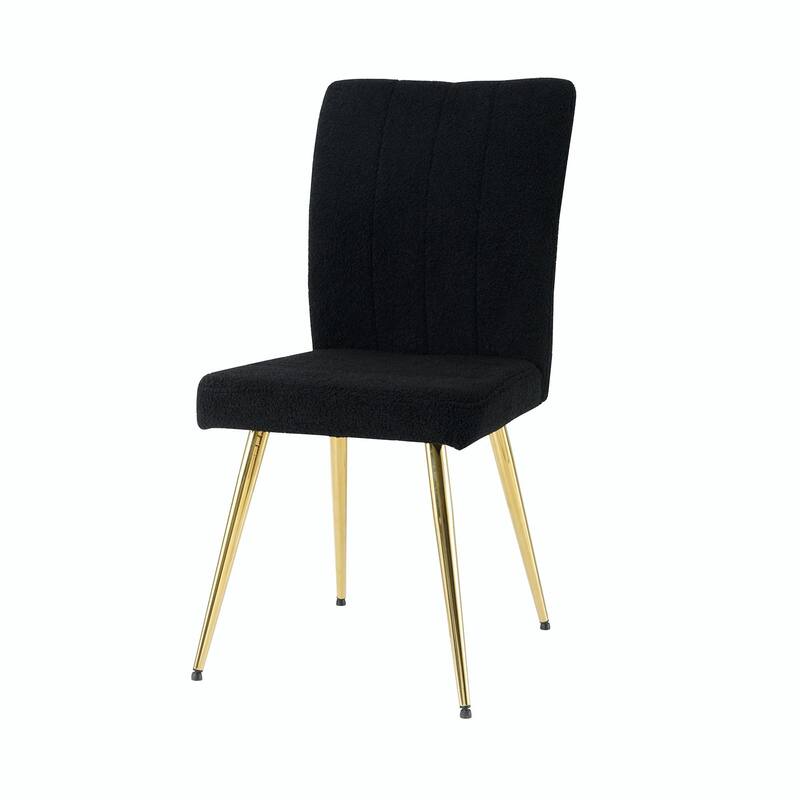 Modern White Teddy Wool Dining Chairs-Set of 4
