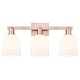 preview thumbnail 27 of 120, Innovations Lighting Endless Possibilities Arcadia - Bella - 3 Light 25" Bath Vanity Light Antique Copper/White