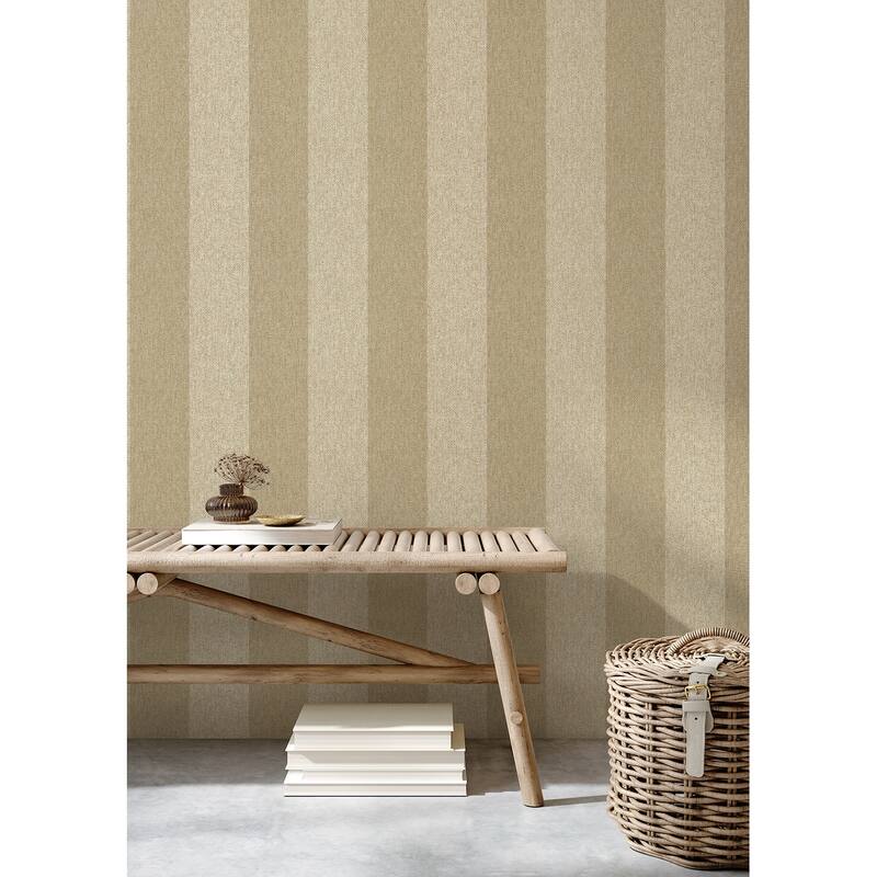 Fine Decor Finn Light Brown Chevron Stripe Wallpaper