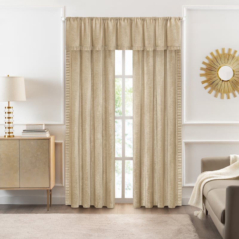 Bordeaux Rod Pocket Window Curtain Panel