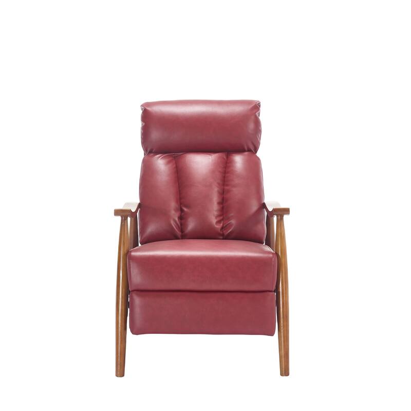 Modern 26.38" Upholstered Adjustable Chaise Lounge Chair with Wood Frame for Living Room