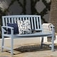 preview thumbnail 16 of 21, Loja Outdoor Acacia Bench by Christopher Knight Home