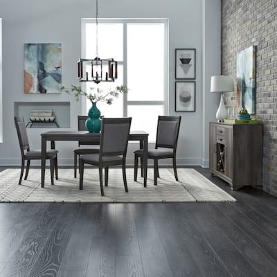 Copper Grove Tanners Creek Greystone Opt 5 Piece Leg Table Set