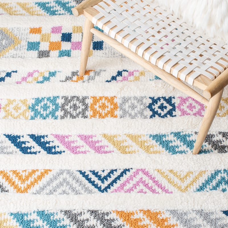 SAFAVIEH Moroccan Fringe Shag Lorean Rug