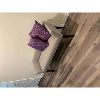 Madison Park Antonio Grey Upholstered Rectangle Accent Bench