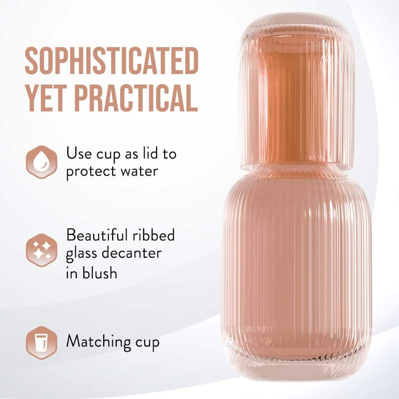 Set Of 2 Carafe And Cup Set 27.72 OZ.