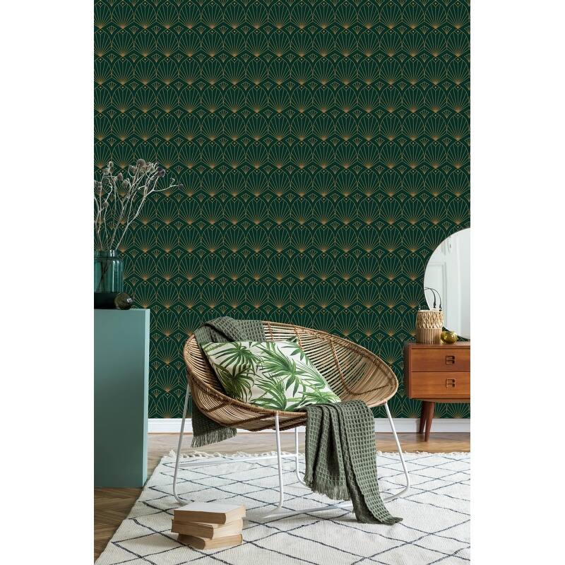 Dark Green Wallpaper Peel and Stick and Prepasted