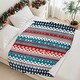 preview thumbnail 11 of 15, Christmas Striped Flannel Fleece Throw Blanket — Soft Holiday Blanket