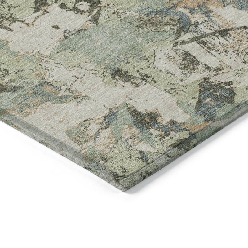 HomeRoots Floral Transitional Rectangle Outdoor Rug