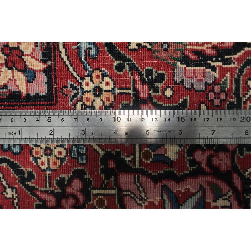 Hand Knotted Oriental 100% Wool Carpet Traditional All-Over Beige & Ivories Bidjar Area Rug - 13' 5'' X 9' 10''