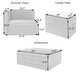 preview thumbnail 15 of 21, Outdoor Patio Furniture Set, 5-Piece Wicker Rattan Sectional Sofa Set