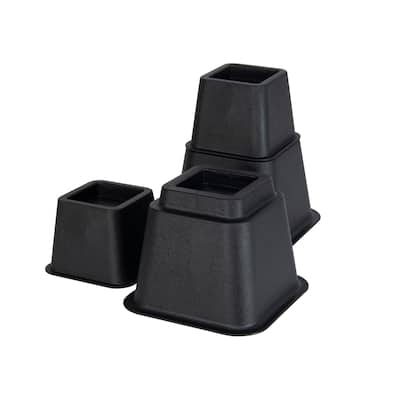 Simplify 8 Piece Adjustable Height Bed Risers Set - 3", 5" or 8"