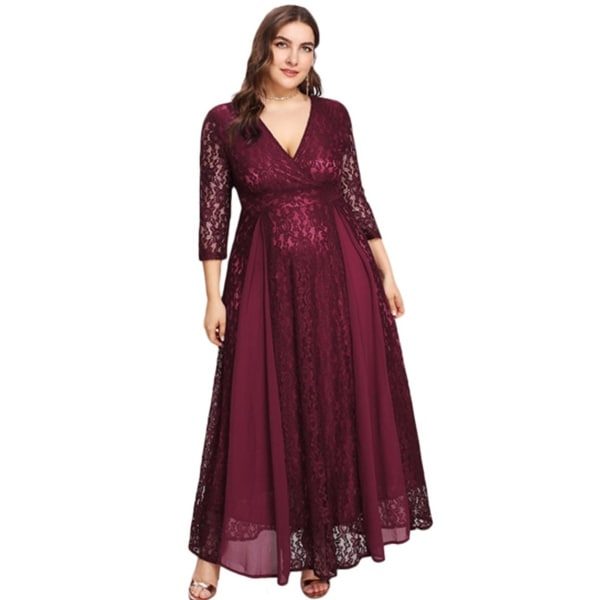 lace overlay dress plus size