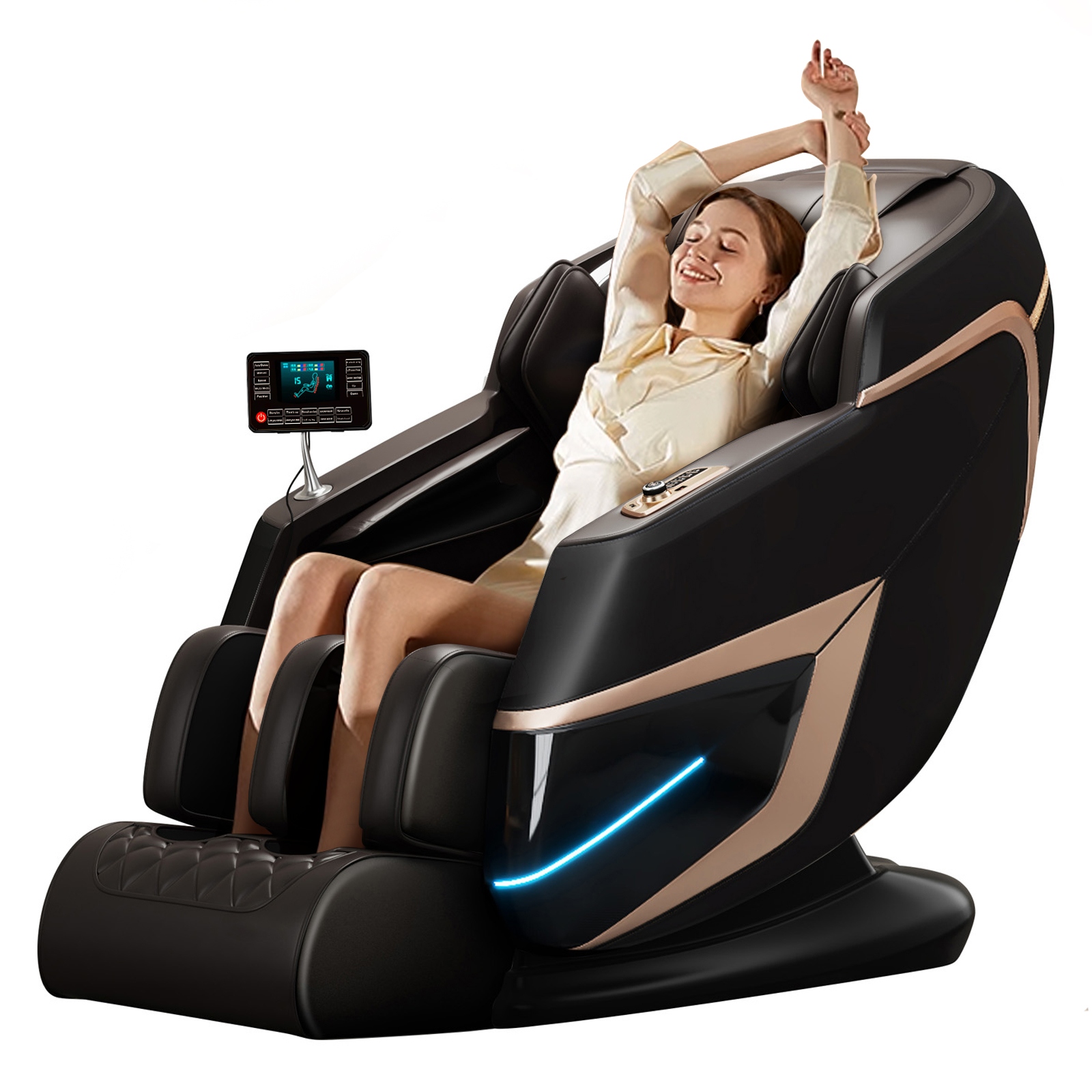 座敷机　座卓　机 4D-Massage-Chair-with-Voice-
