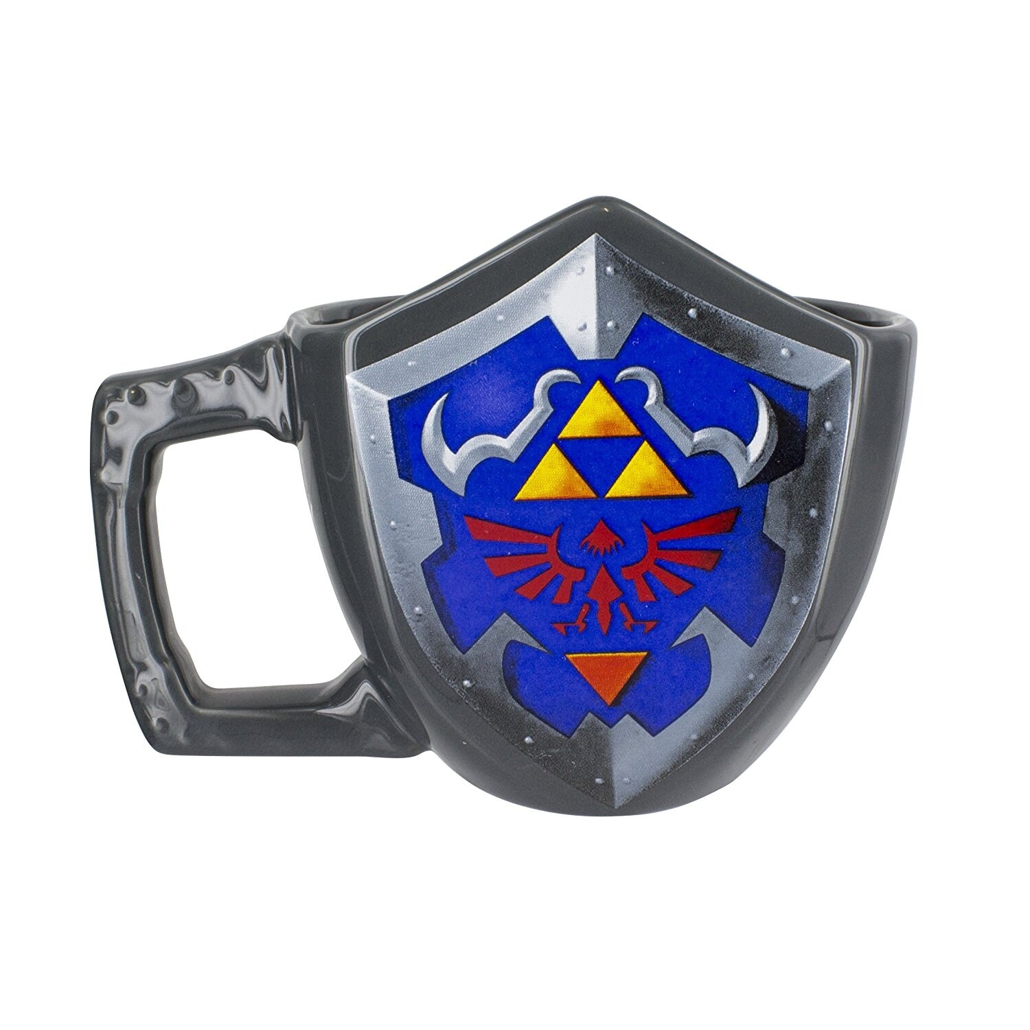Link Shield Mug Legend of Zelda Link Coffee Tri-foce Ocarina of Time Game 