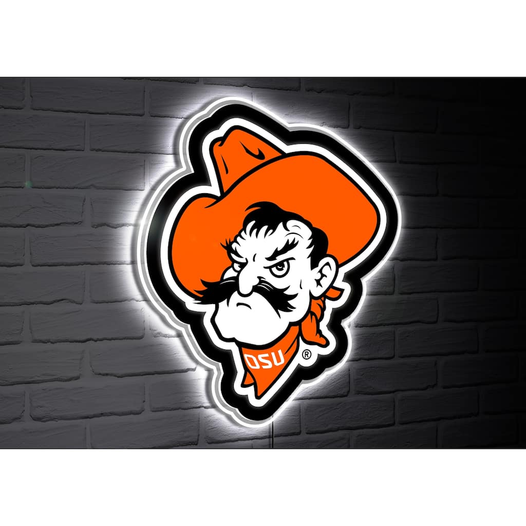Oklahoma State University College Mascot Plug-In LED Lighted Sign