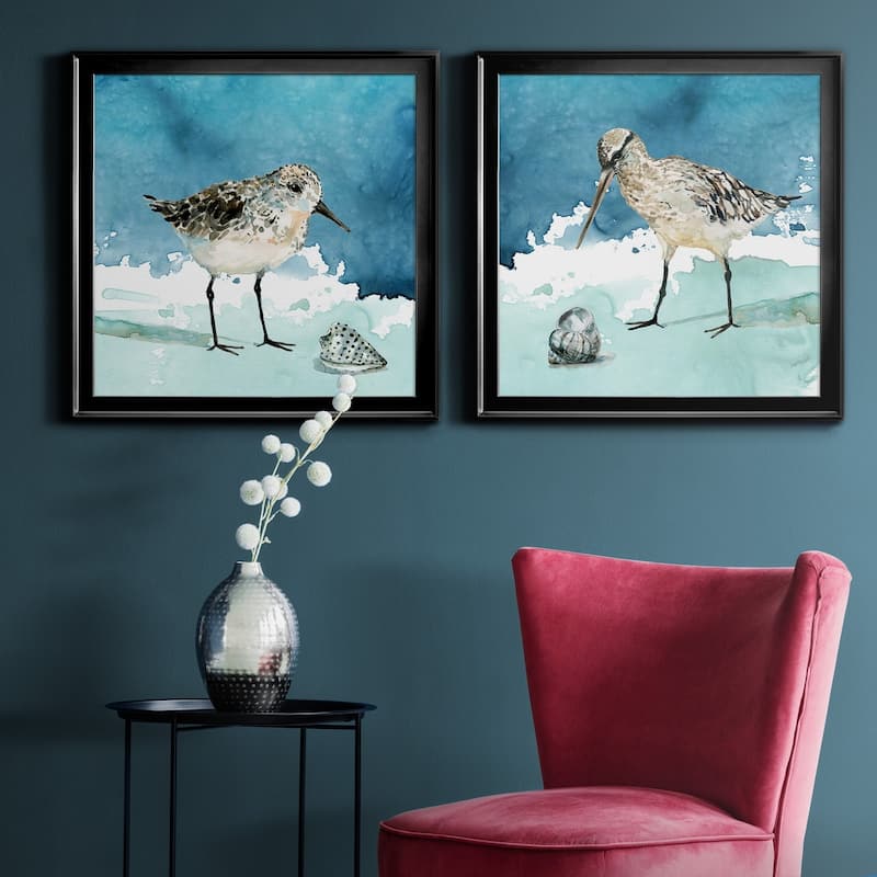 Delray Sandpiper I-Premium Framed Canvas - Ready to Hang - Multi-Color