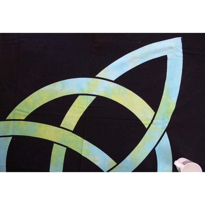 Celtic Tie Dye Trinity Knot Heavy Cotton Tablecloth