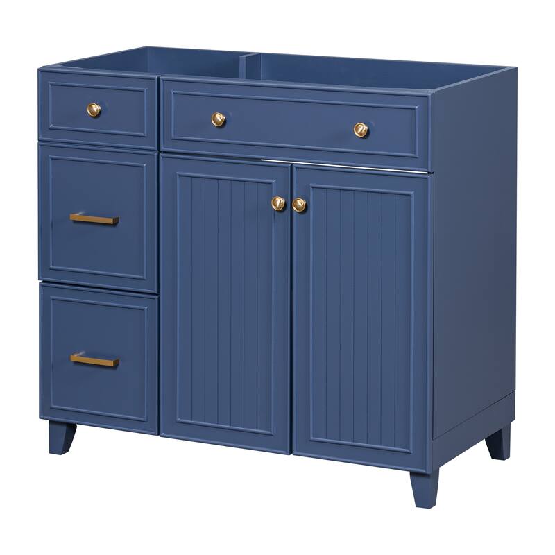 36-inch Bathroom Vanity Single Bathroom Cabinet with 2 Drawers