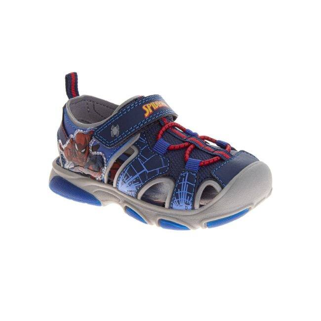 Spider-Man Boys' Closed Toe Sport Sandals. (Toddler/Little Kids) - Navy - 7T
