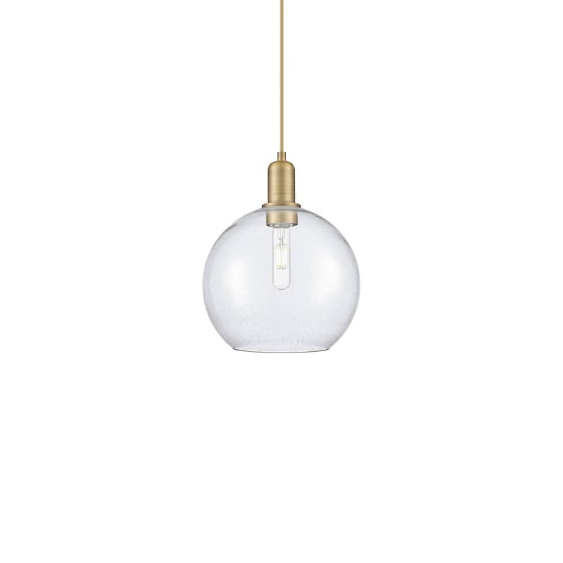 Innovations Lighting 716-1P-13-10 Athens Pendant Athens 10" Wide Mini - Brushed Brass / Seedy