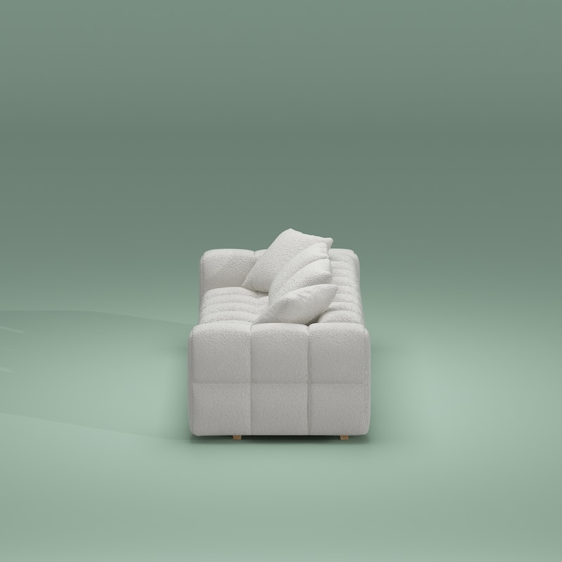 100.8" Teddy Velvet Sofa CouchModern Loveseat/Sofa/Couch with Armrest