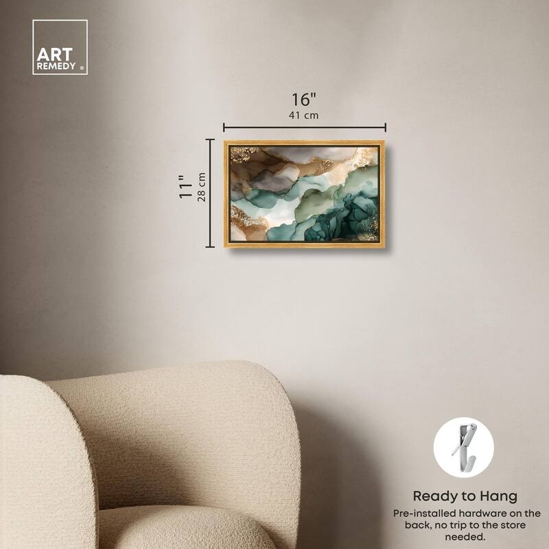 Golden Estuary I Canvas by Art Remedy