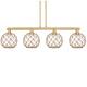 Option Brushed Brass / Clear with Brown Rope