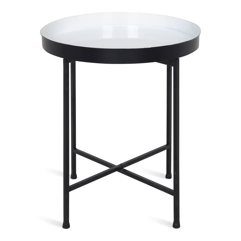 Kate and Laurel Celia Round Metal Side Table - 18.25x18.25x22