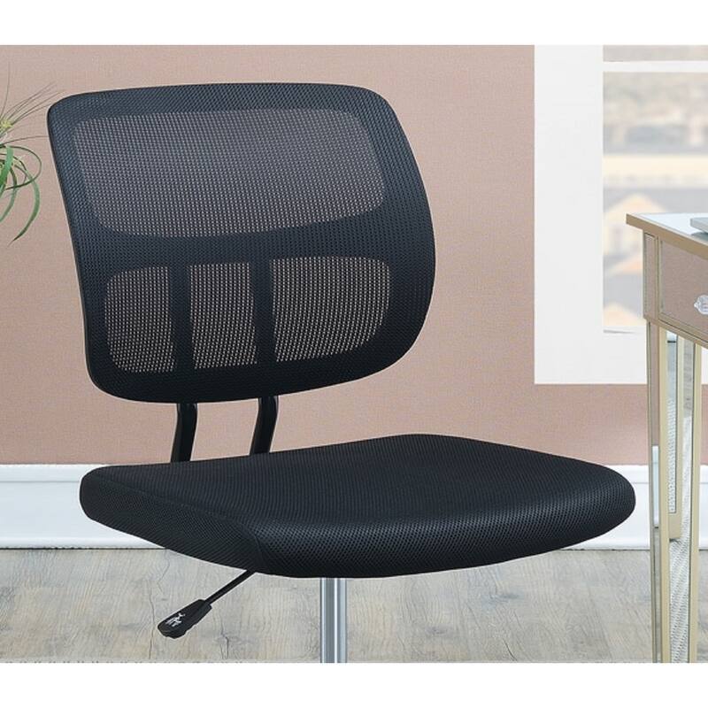 Home Office Chair with Cross Legged, Mesh Computer Chair with wheels, Work Chair with Breathable Material Seats