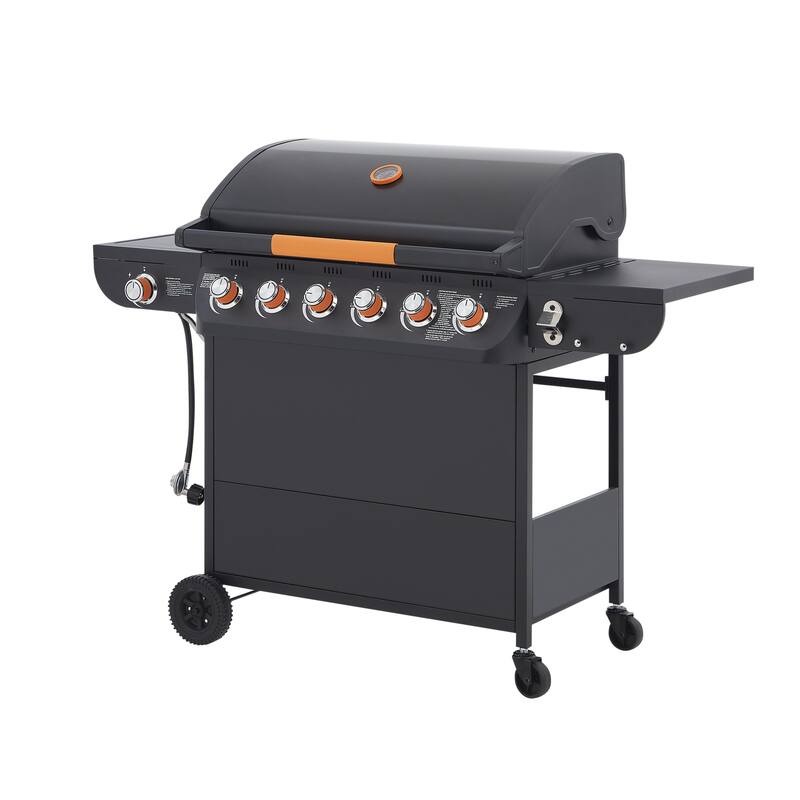 GDF Studio - Ironcrest Pro Outdoor Propane Gas Grill with Side Burner